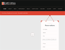 Tablet Screenshot of cafecatula.com